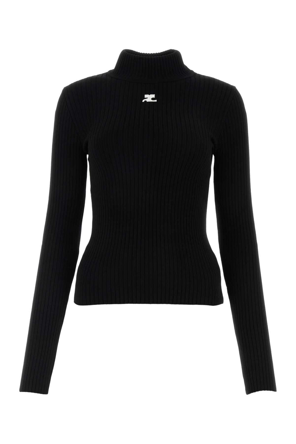 Courreges Women Black Viscose Blend Sweater