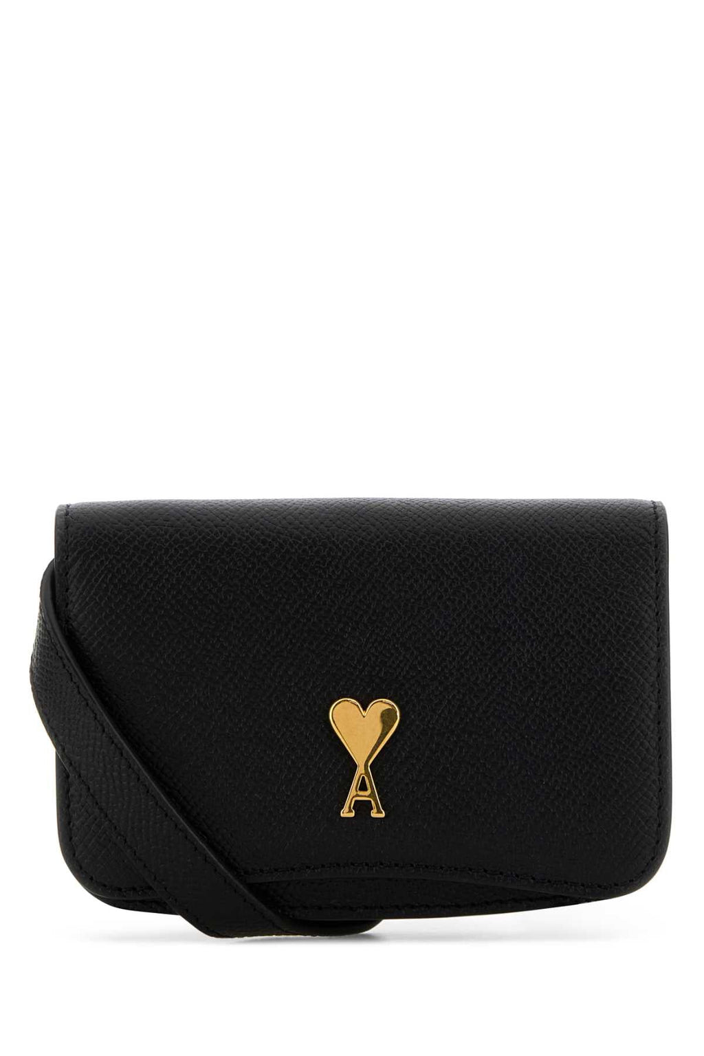 Ami Women Black Leather Paris Paris Crossbody Bag