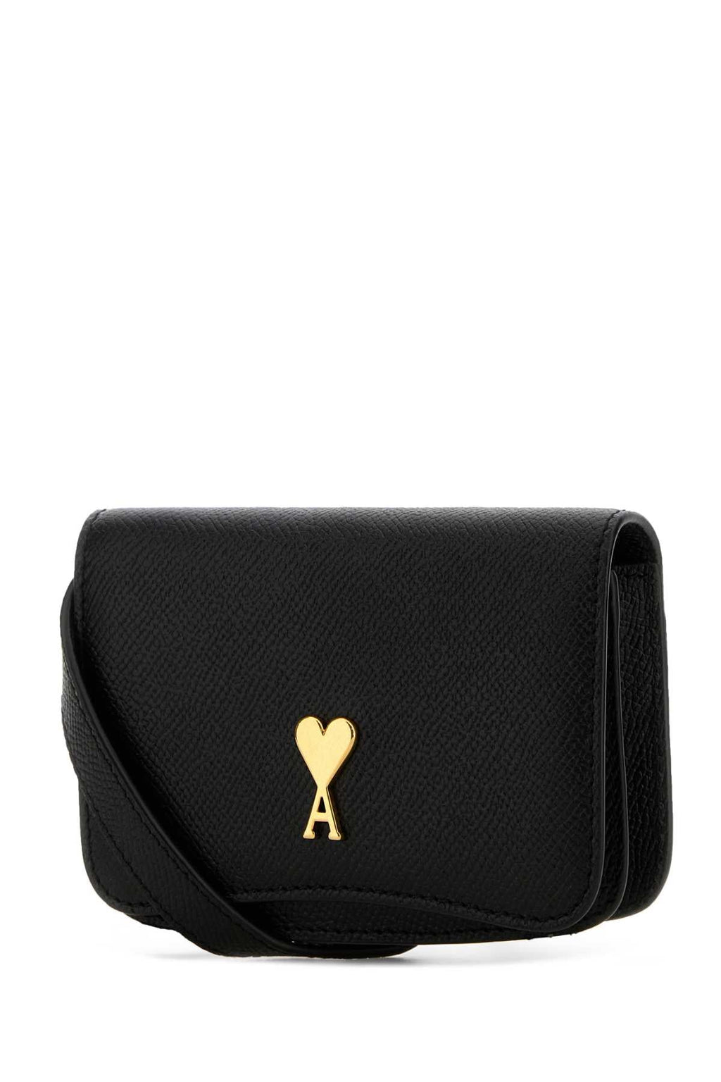 Ami Women Black Leather Paris Paris Crossbody Bag