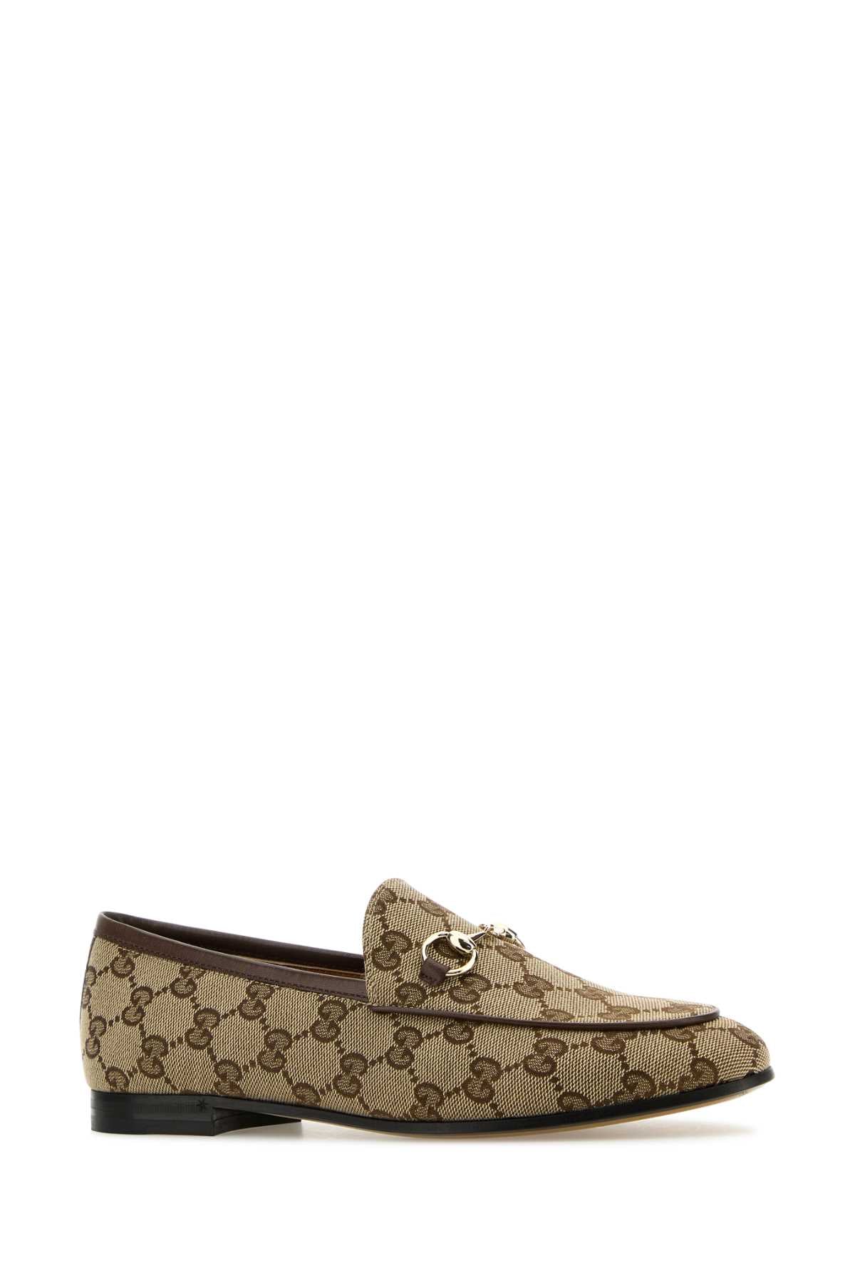 Gucci Women Original Gg Fabric Jordaan Loafers