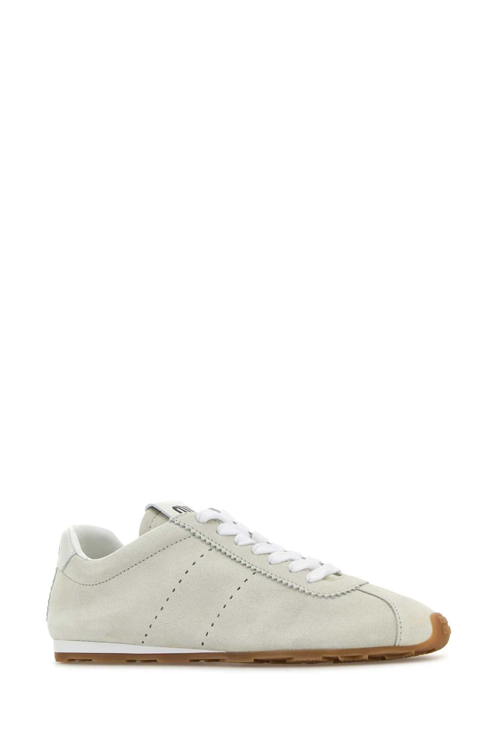 Miu Miu Women White Suede Plume Sneakers