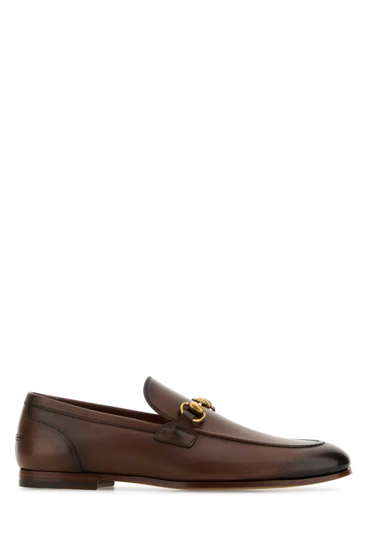 Gucci Men Two-Tone Leather Loafers