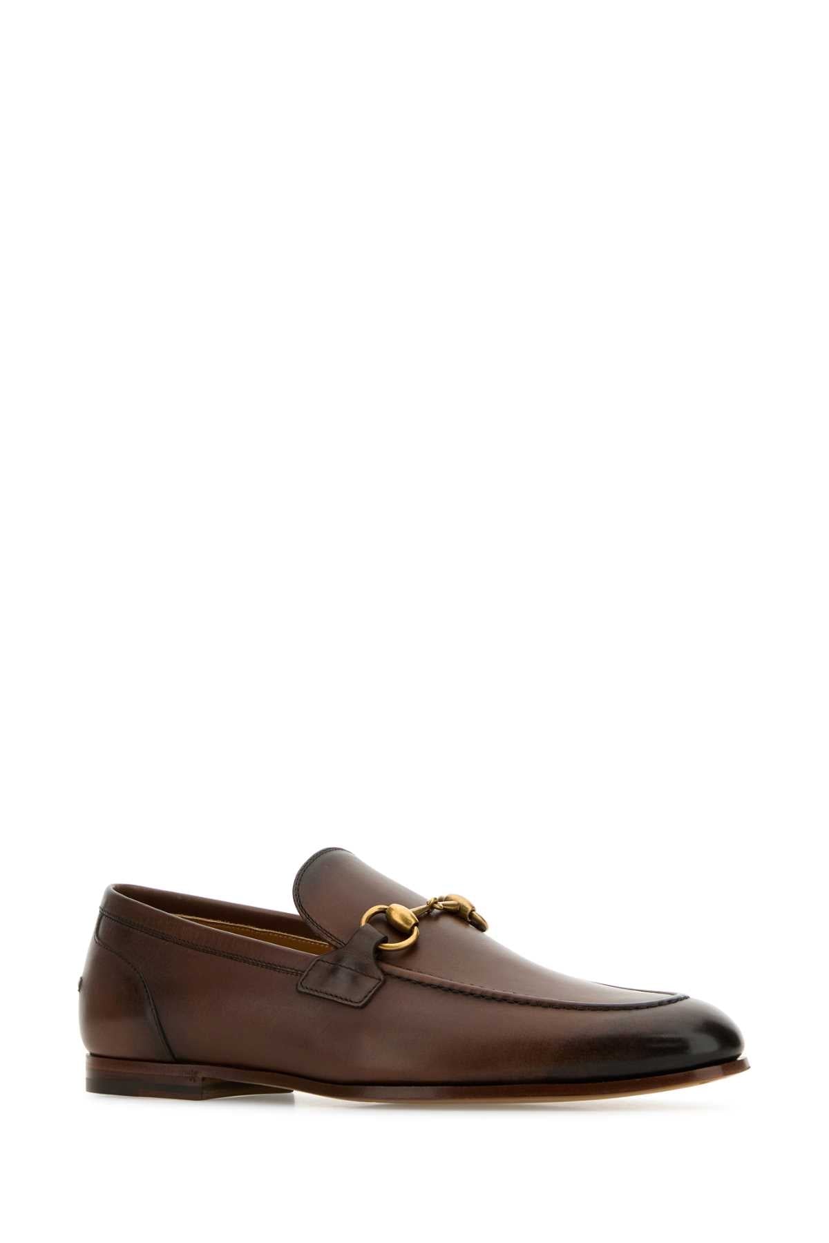 Gucci Men Two-Tone Leather Loafers