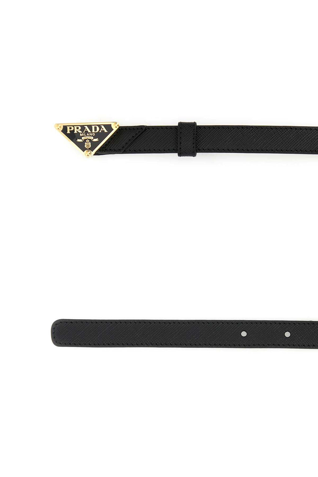 Prada Women Black Leather Belt
