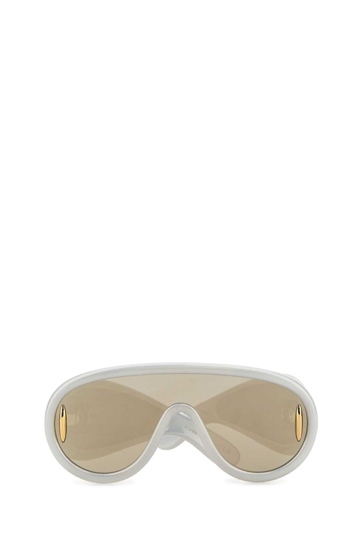 Loewe Women Light Grey Acetate Loewe Paulaâ€™S Ibiza Wave Mask Sunglasses