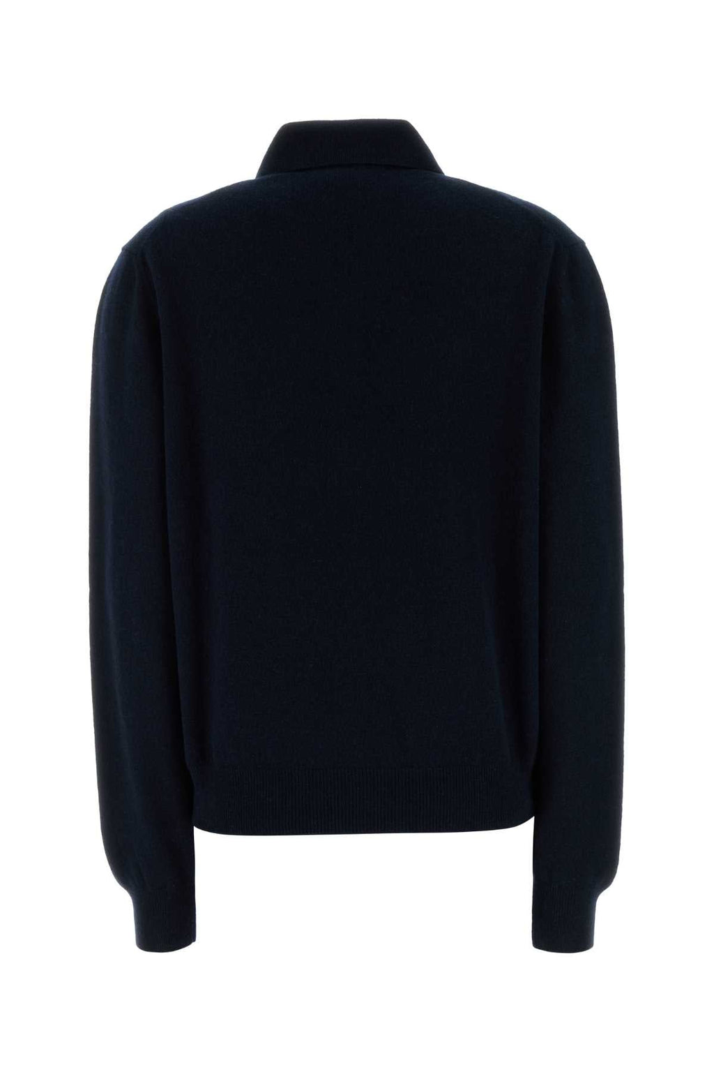 Miu Miu Women Midnight Blue Cashmere Polo Shirt