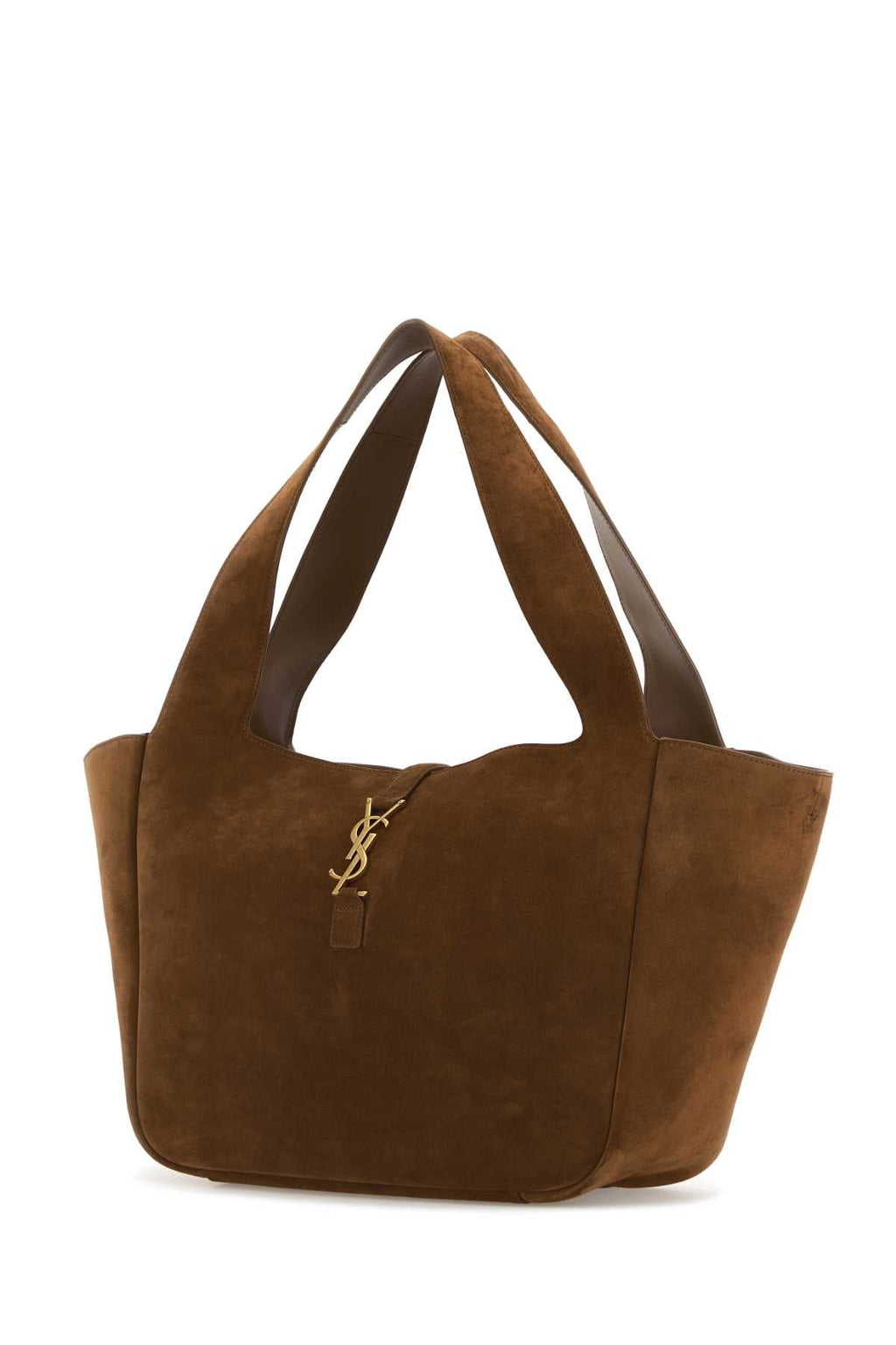 Saint Laurent Women Caramel Suede Leather Le 5 Ã  7 Bea Shoppong Bag