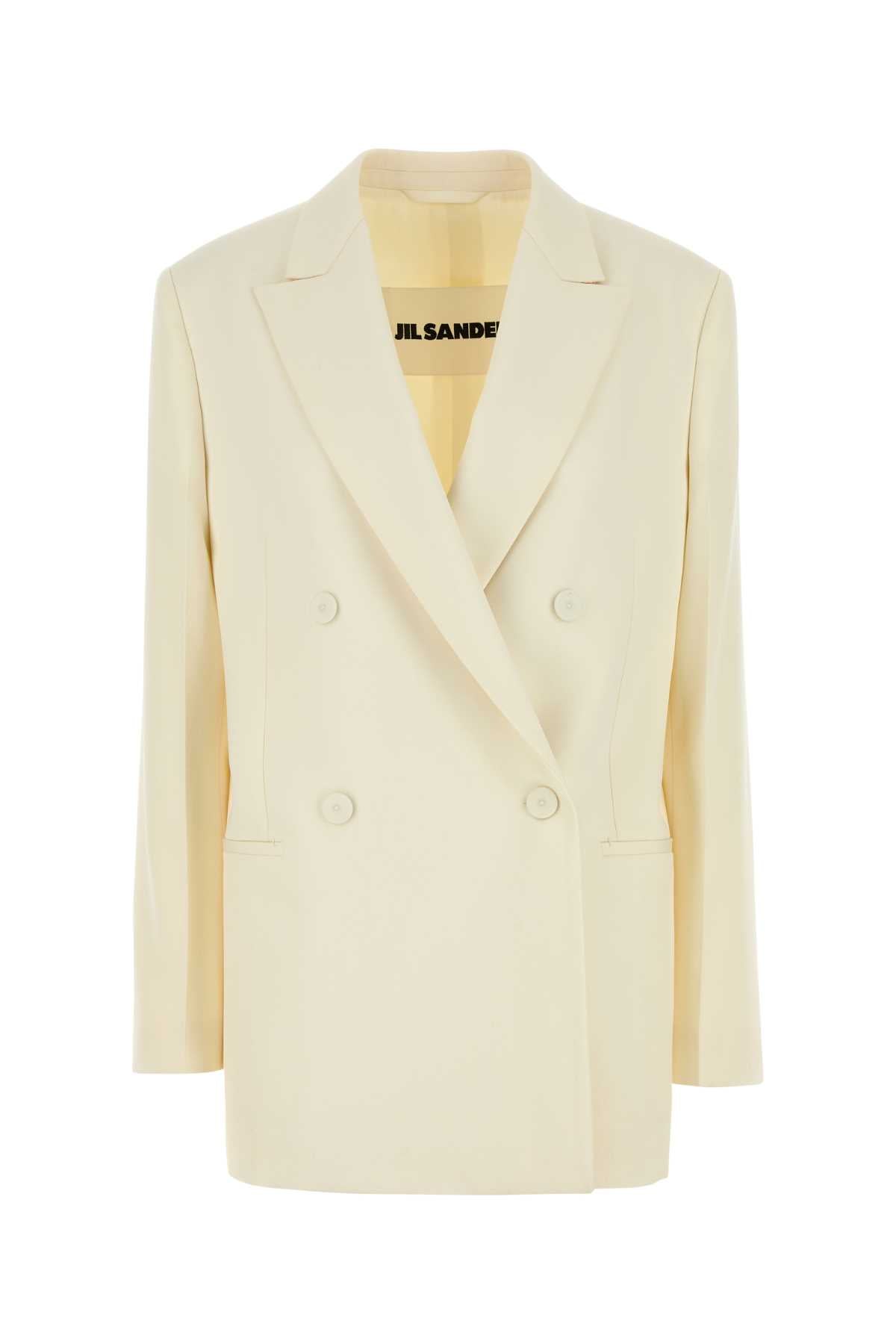 Jil Sander Women Cream Wool Blazer