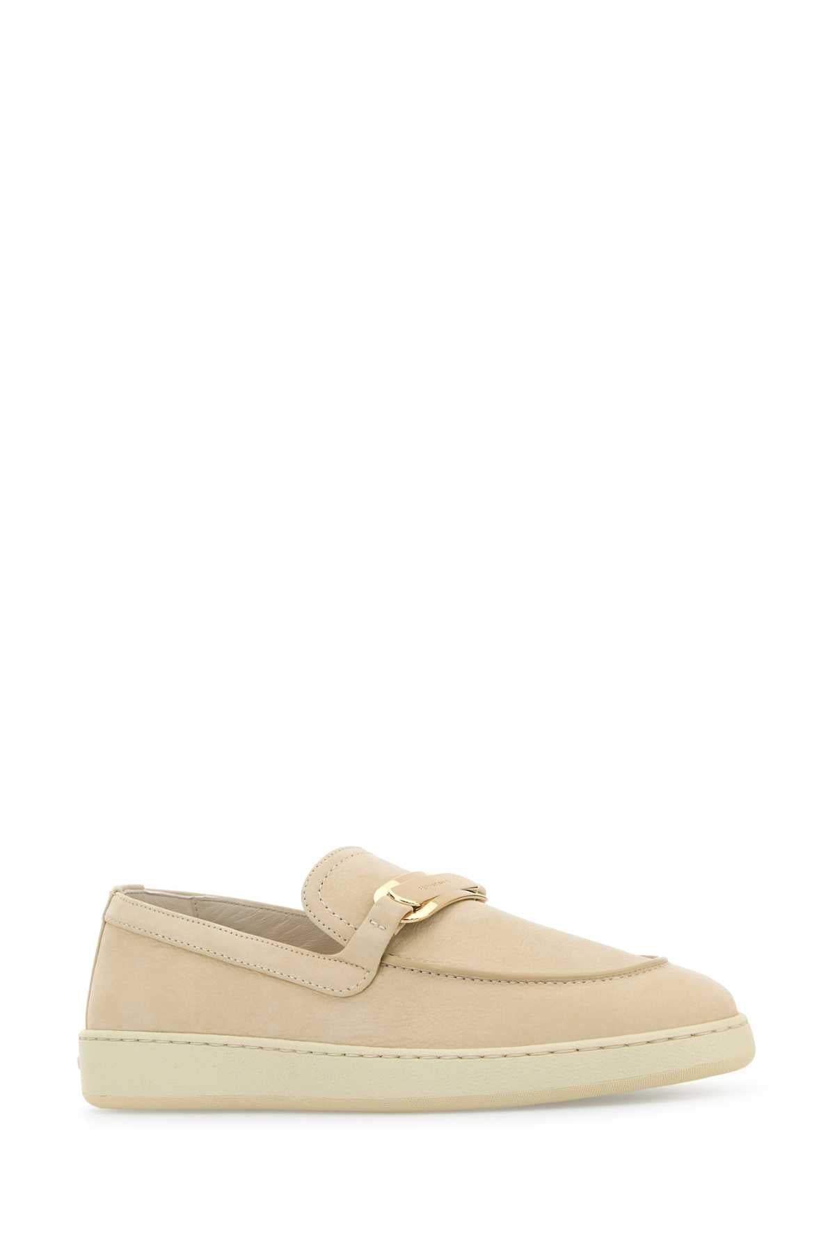 Salvatore Ferragamo Women Sand Leather Crio Loafers