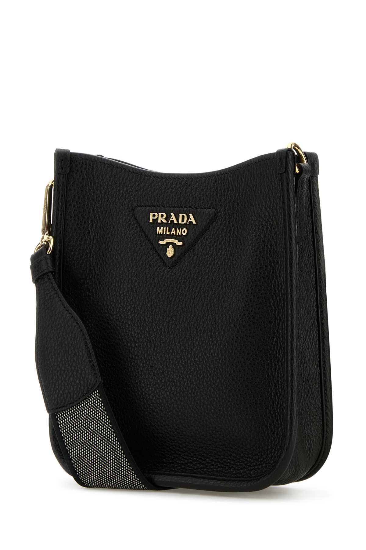 Prada Women Black Leather Crossbody Bag