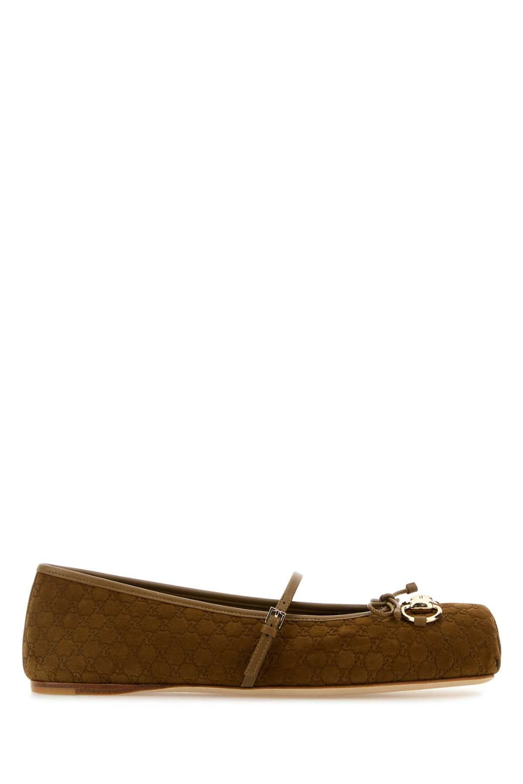 Gucci Women Biscuit Suede Ballerinas