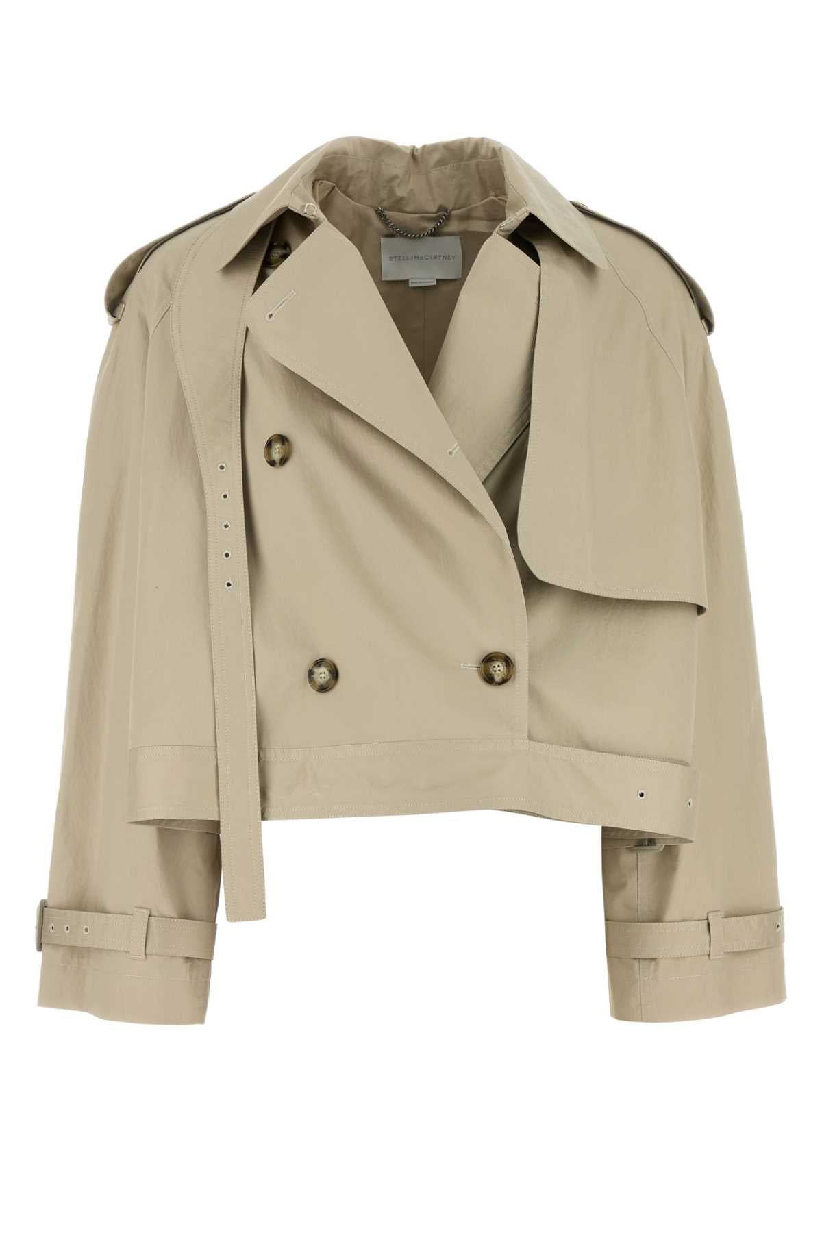 Stella Mccartney Women Sand Cotton Trench Coat