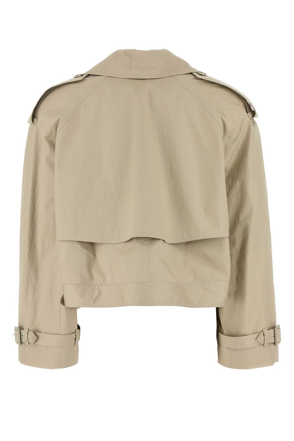 Stella Mccartney Women Sand Cotton Trench Coat