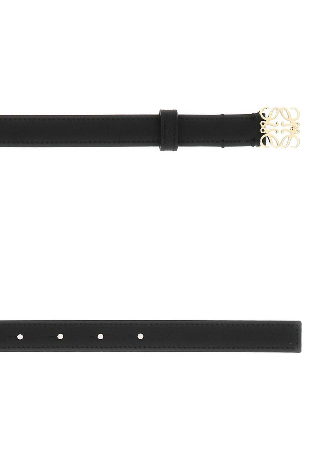 Loewe Women Black Leather Belt