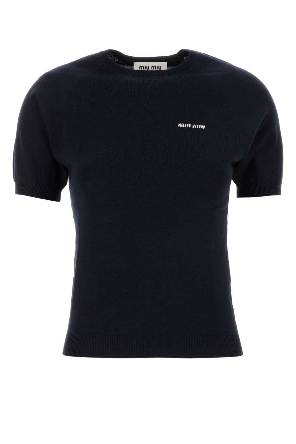 Miu Miu Women Midnight Blue Wool Sweater