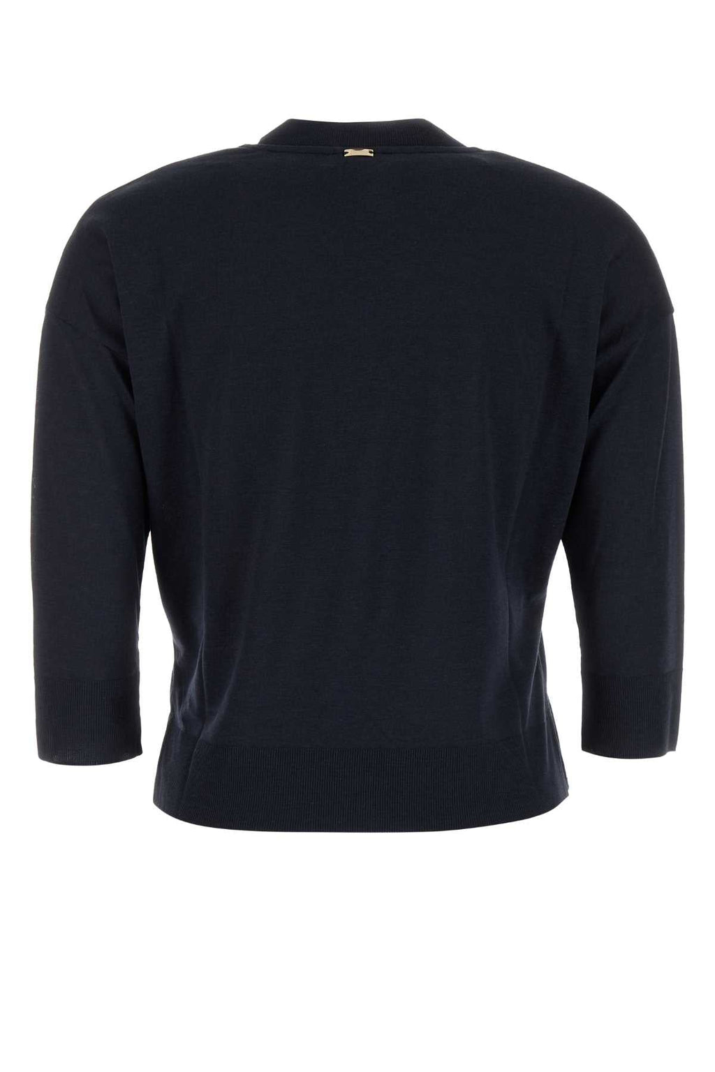 Herno Women Midnight Blue Lyocell Blend T-Shirt