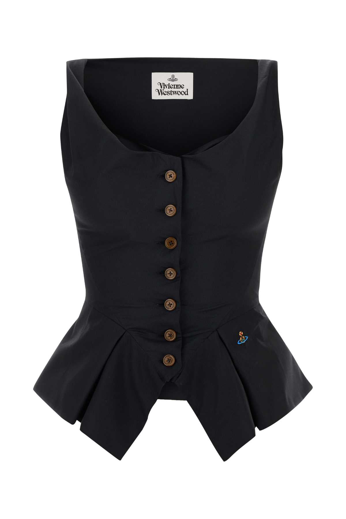 Vivienne Westwood Women Black Cotton Monday Vest