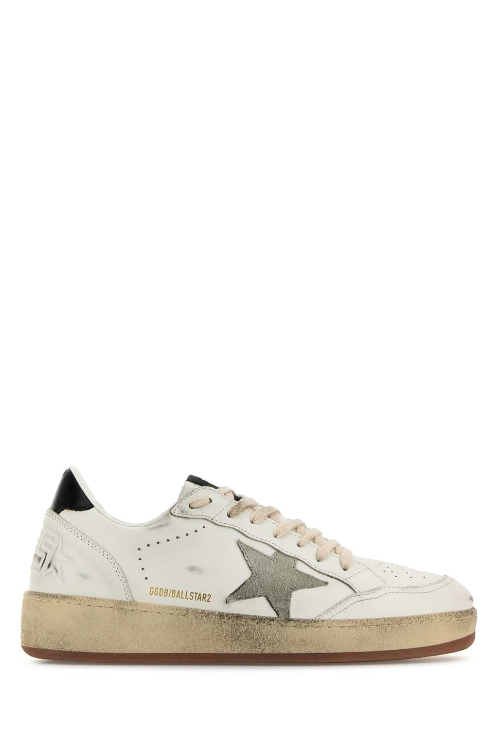Golden Goose Deluxe Brand Men White Leather Ball Star 2 Sneakers