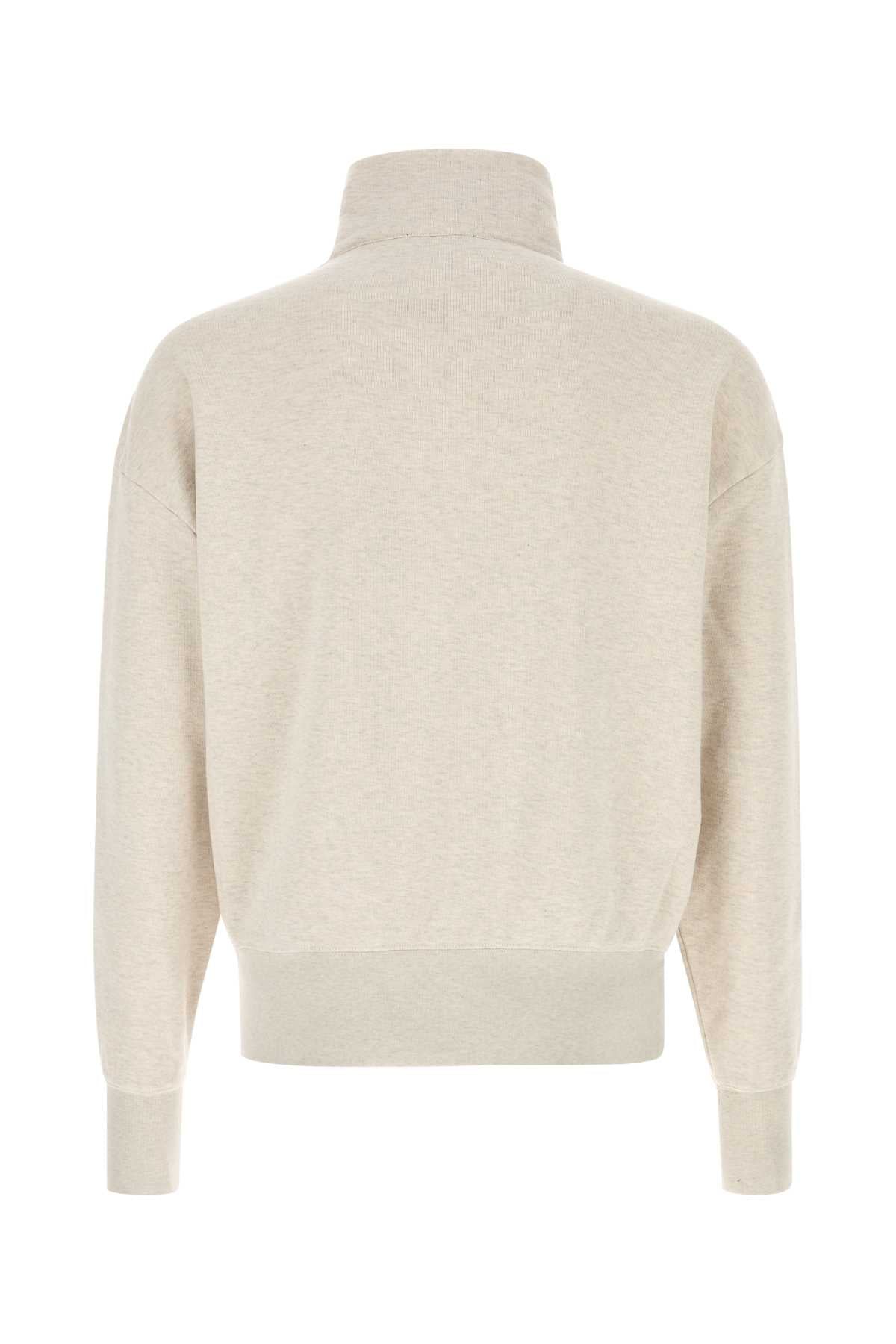 Prada Men Melange Sand Cotton Sweatshirt