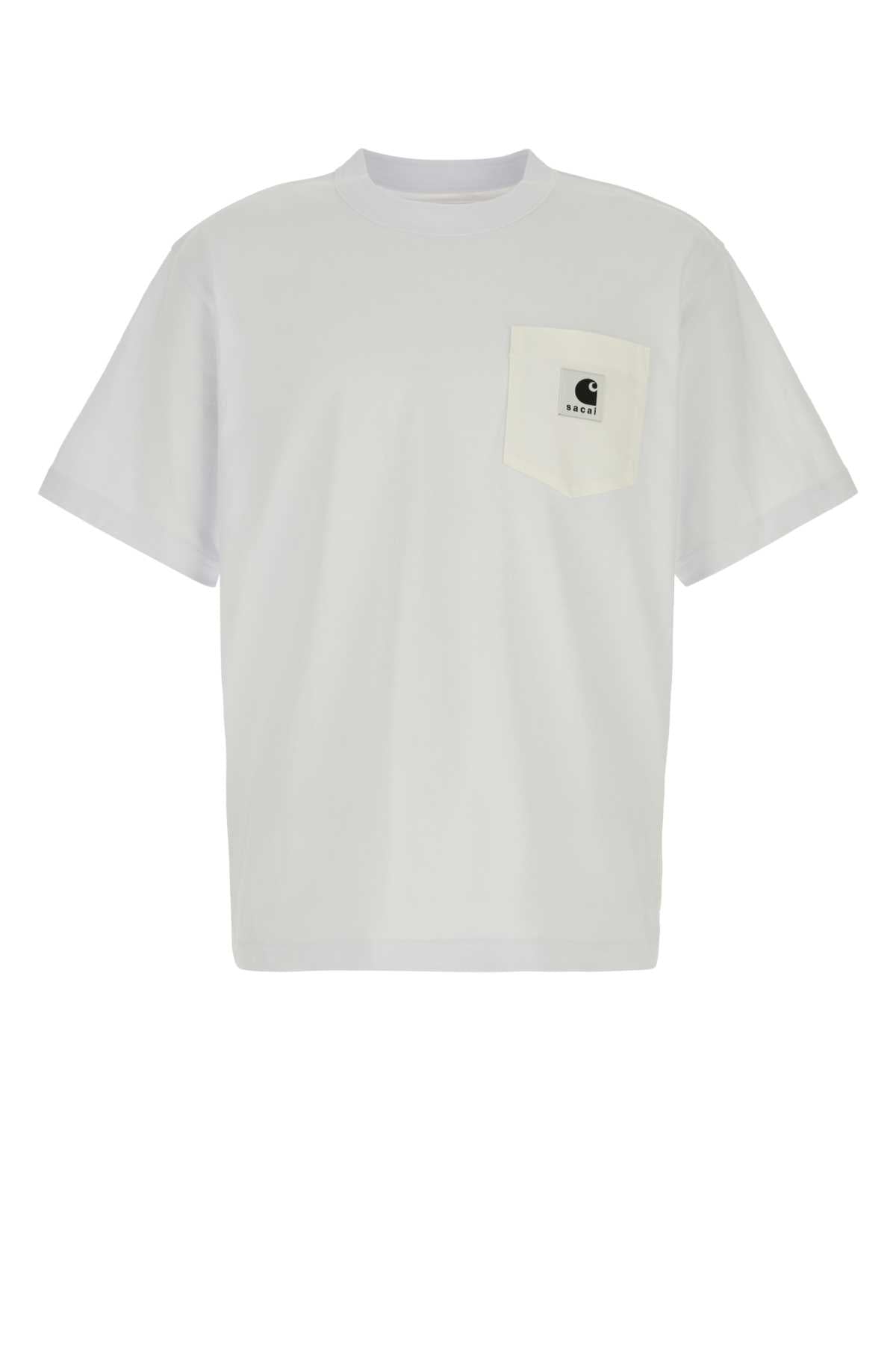 Sacai Unisex White Cotton Sacai X Carhartt Wip T-Shirt