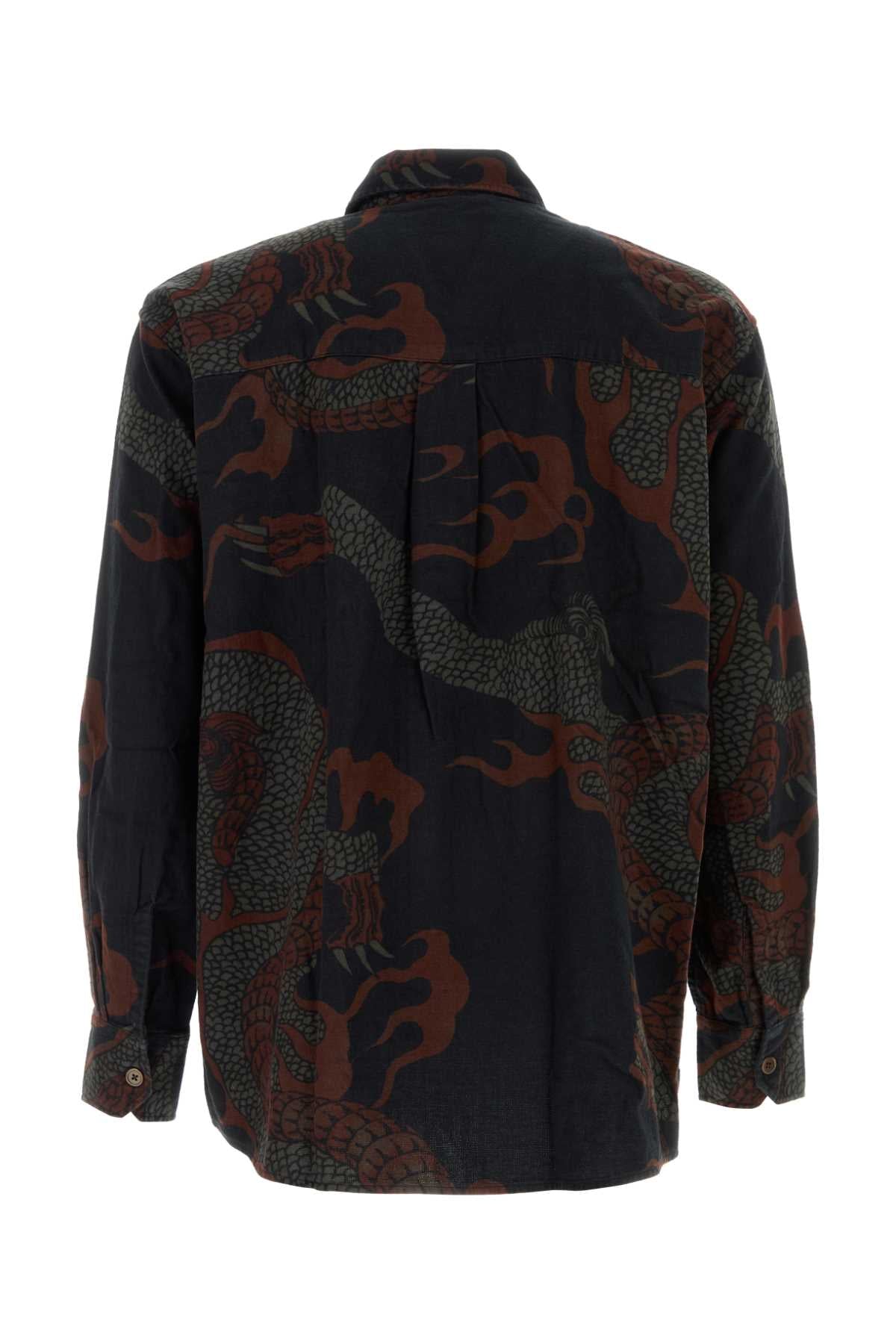 Our Legacy Men Printed Cotton Shirt