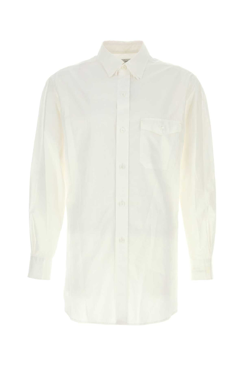 Yohji Yamamoto Men White Cotton Shirt