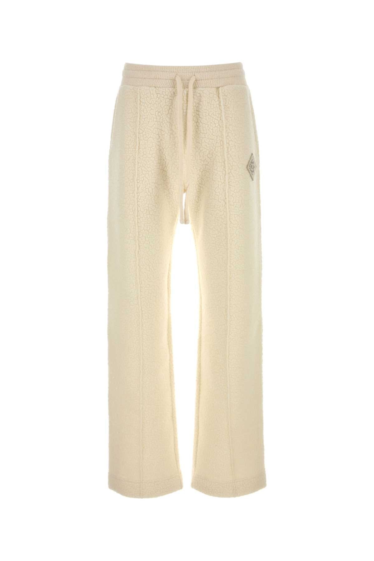 Casablanca Men Ivory Teddy Joggers