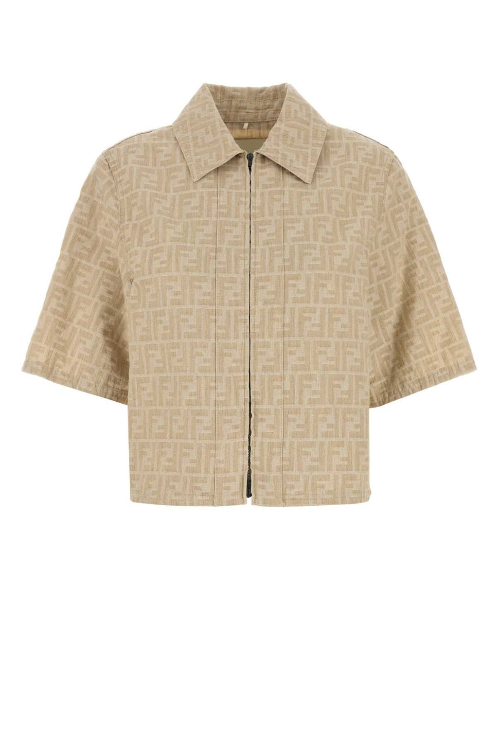 Fendi Women Embroidered Denim Shirt