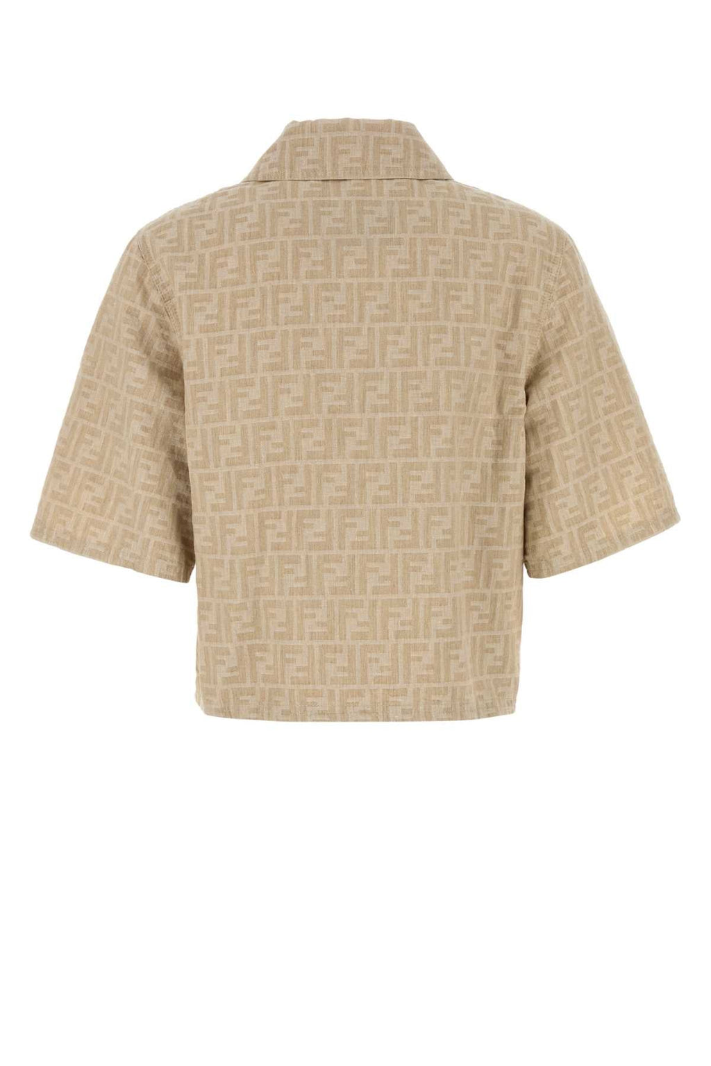Fendi Women Embroidered Denim Shirt