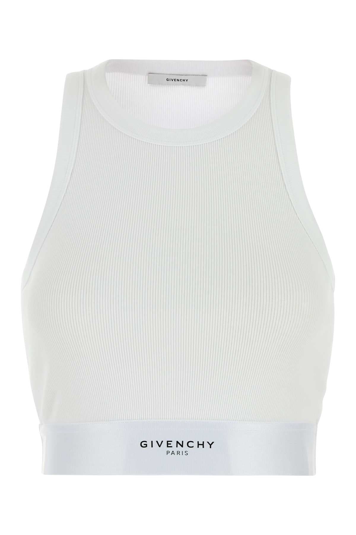 Givenchy Women White Stretch Cotton Top