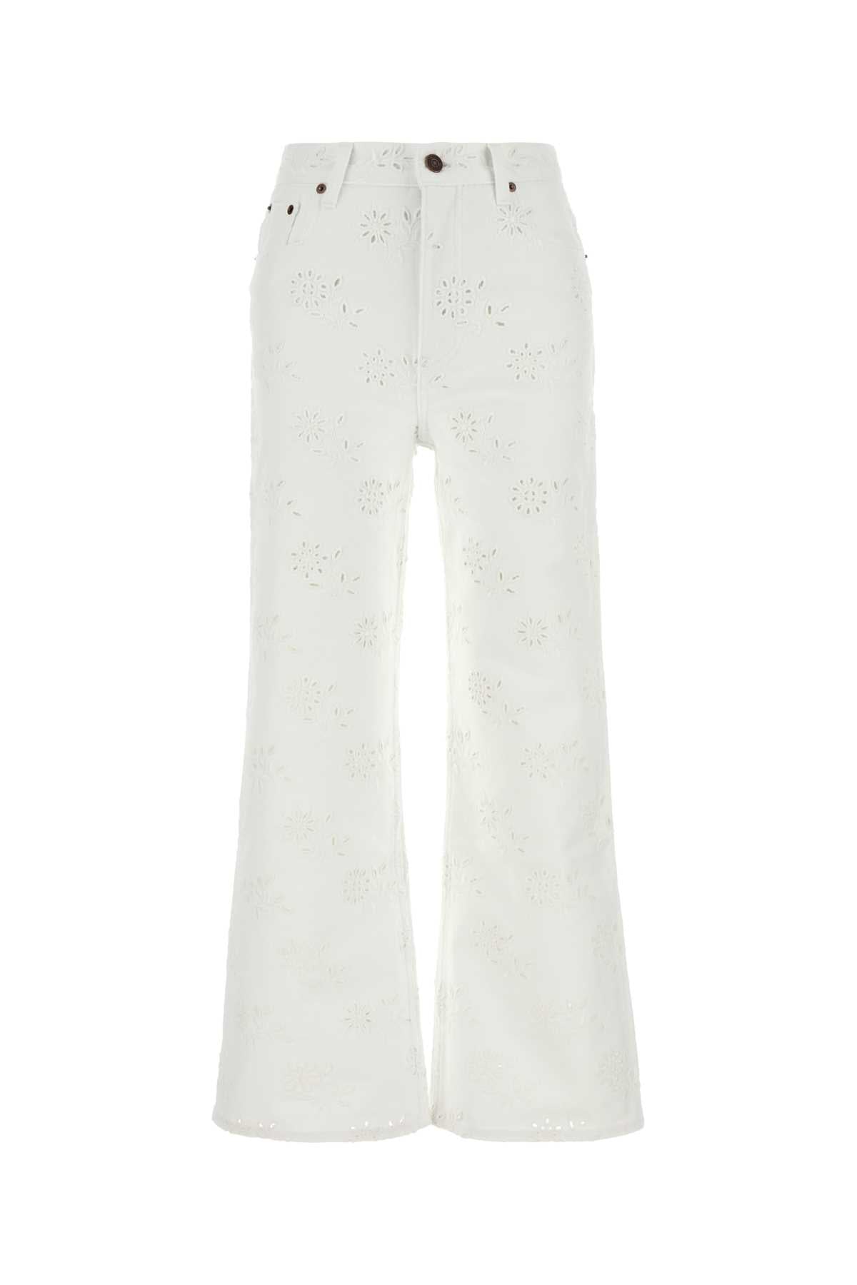 Chloe Women White Denim Jeans