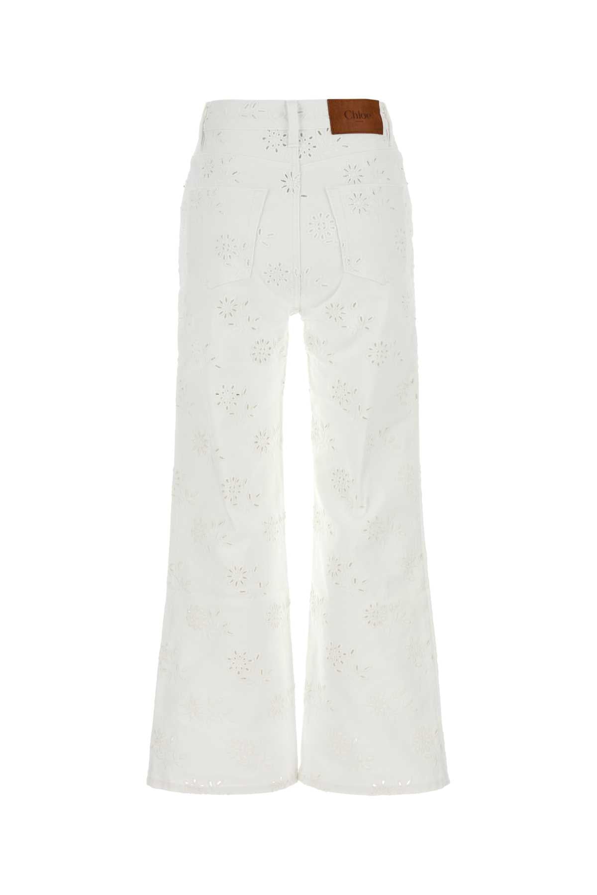 Chloe Women White Denim Jeans