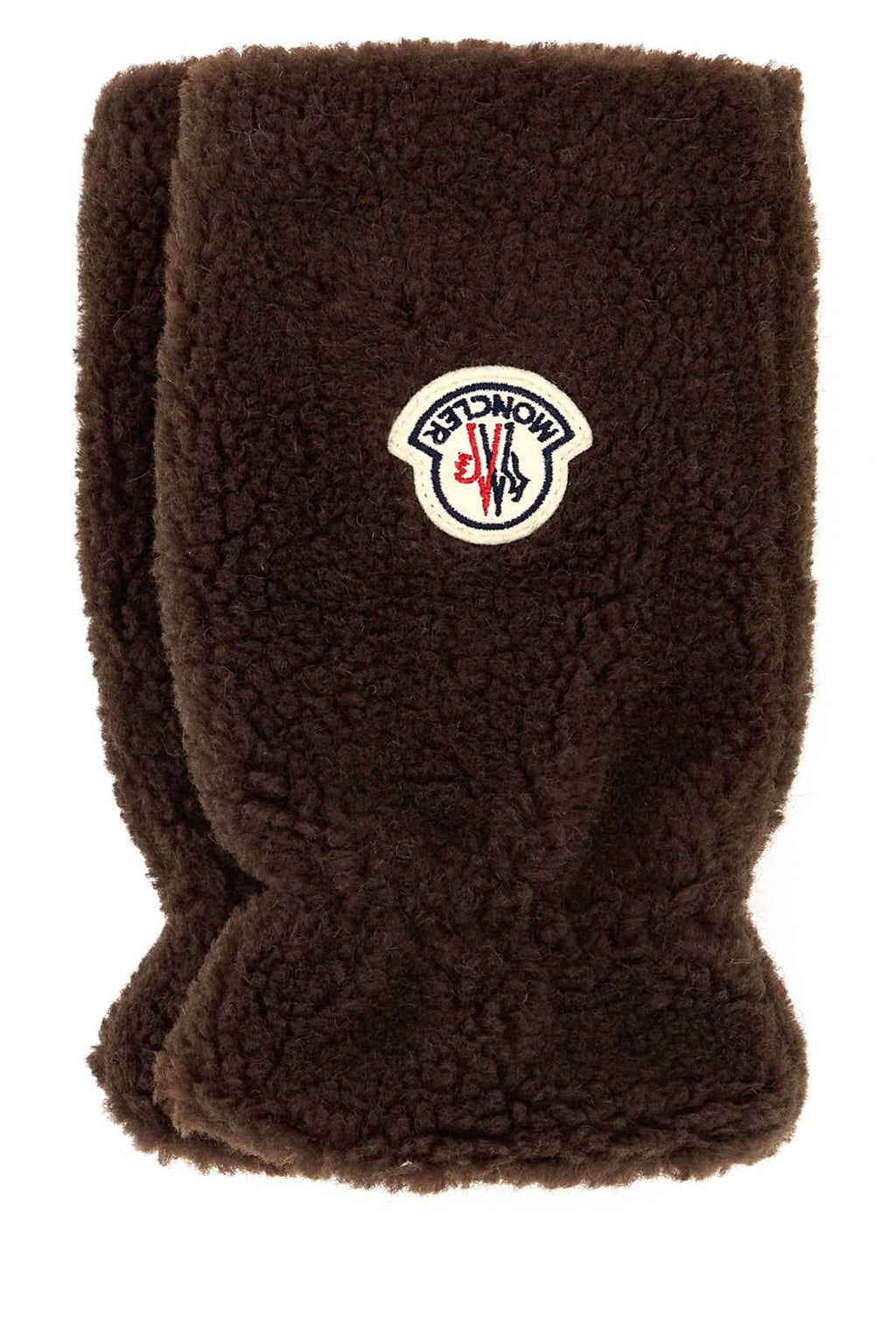 Moncler Men Brown Teddy Gloves