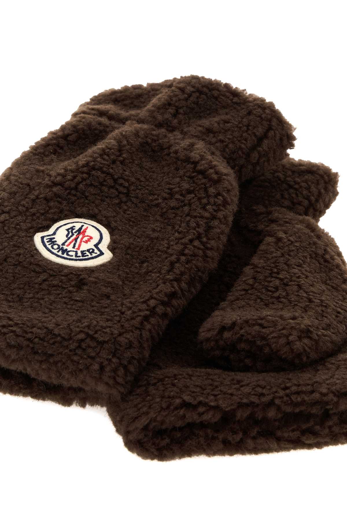 Moncler Men Brown Teddy Gloves