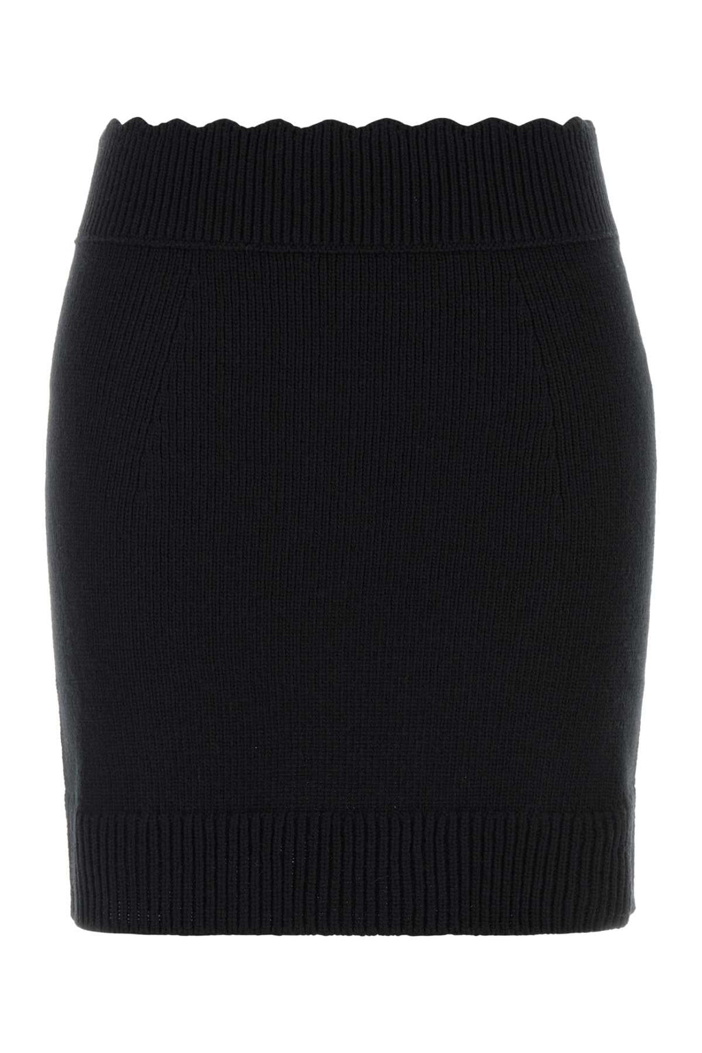 Chloe Women Black Wool Blend Mini Skirt