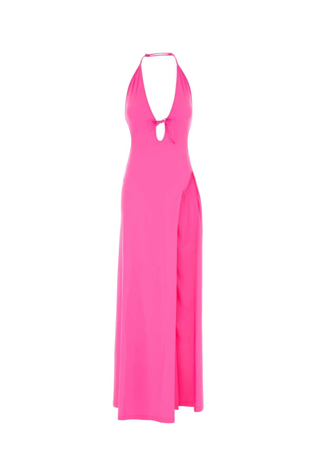Balenciaga Women Fluo Pink Stretch Nylon Dress