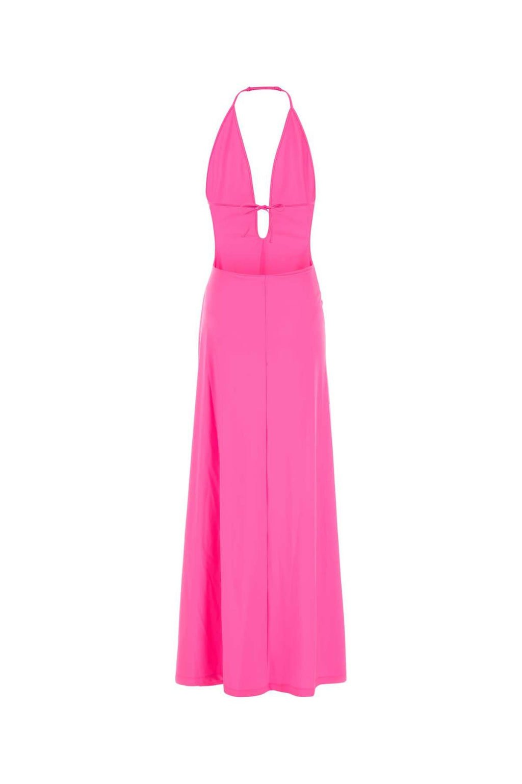 Balenciaga Women Fluo Pink Stretch Nylon Dress