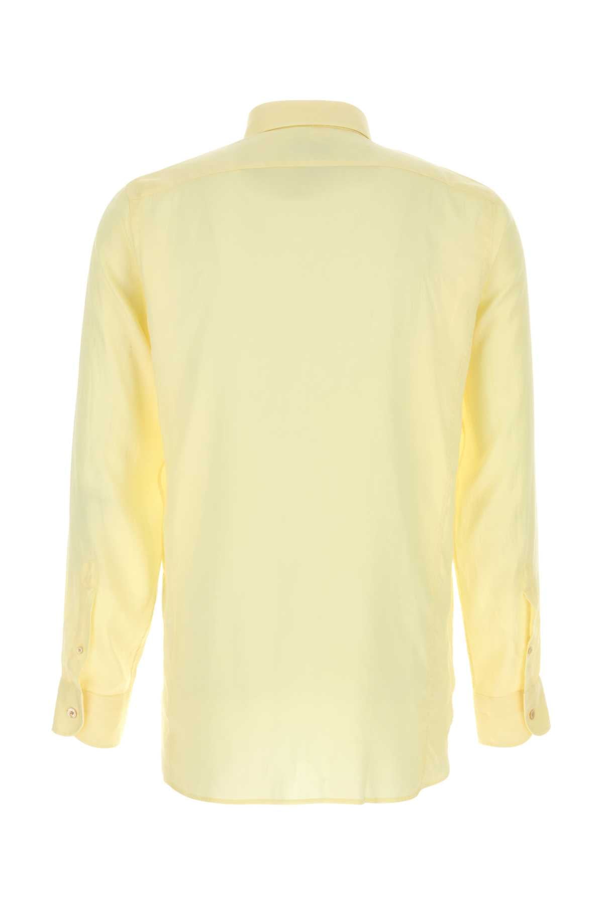 Tom Ford Men Yellow Lyocell Shirt