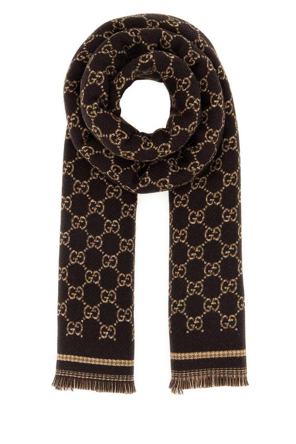 Gucci Men Gg Jacquard Scarf