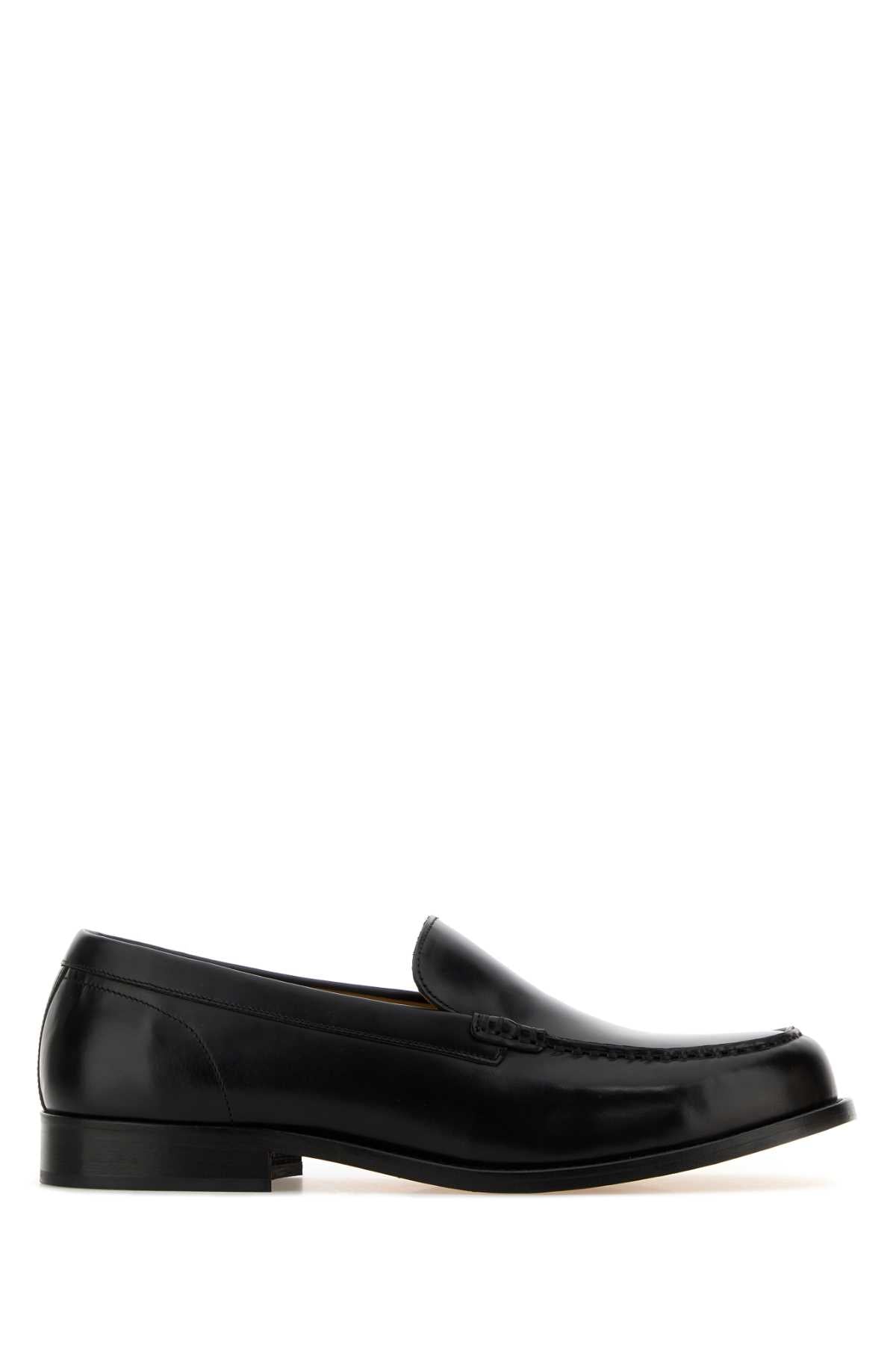 A.P.C. Men Black Leather Loafers