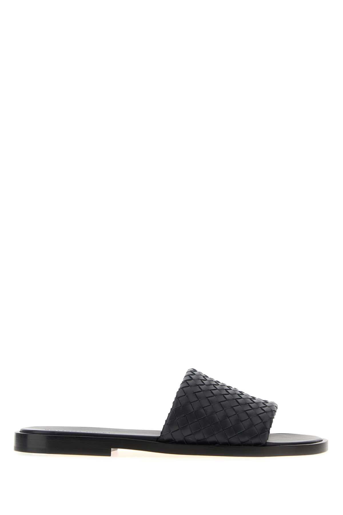 Bottega Veneta Men Slate Nappa Leather Elio Slippers