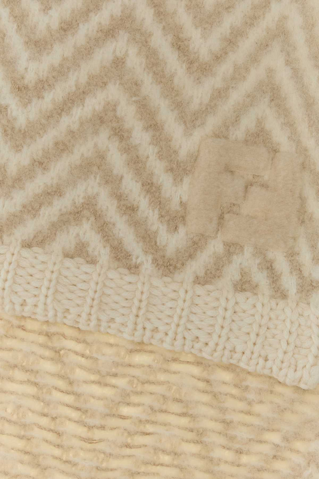 Fendi Women Embroidered Alpaca Blend Scarf