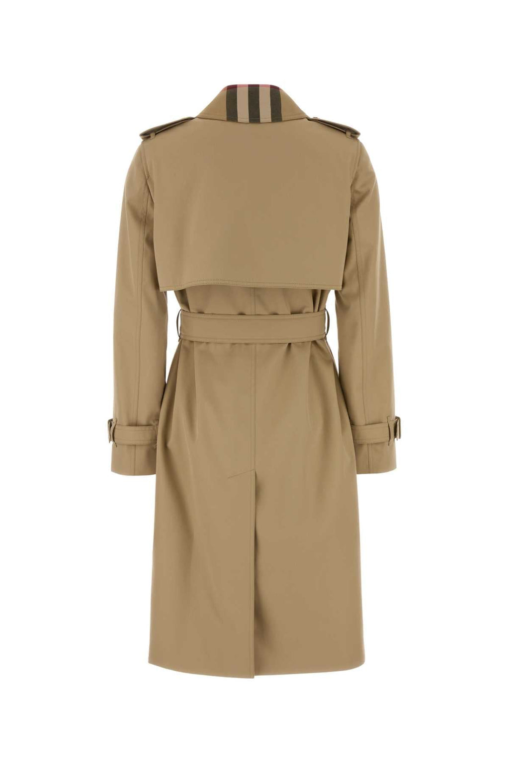 Burberry Women Beige Cotton Trench Coat