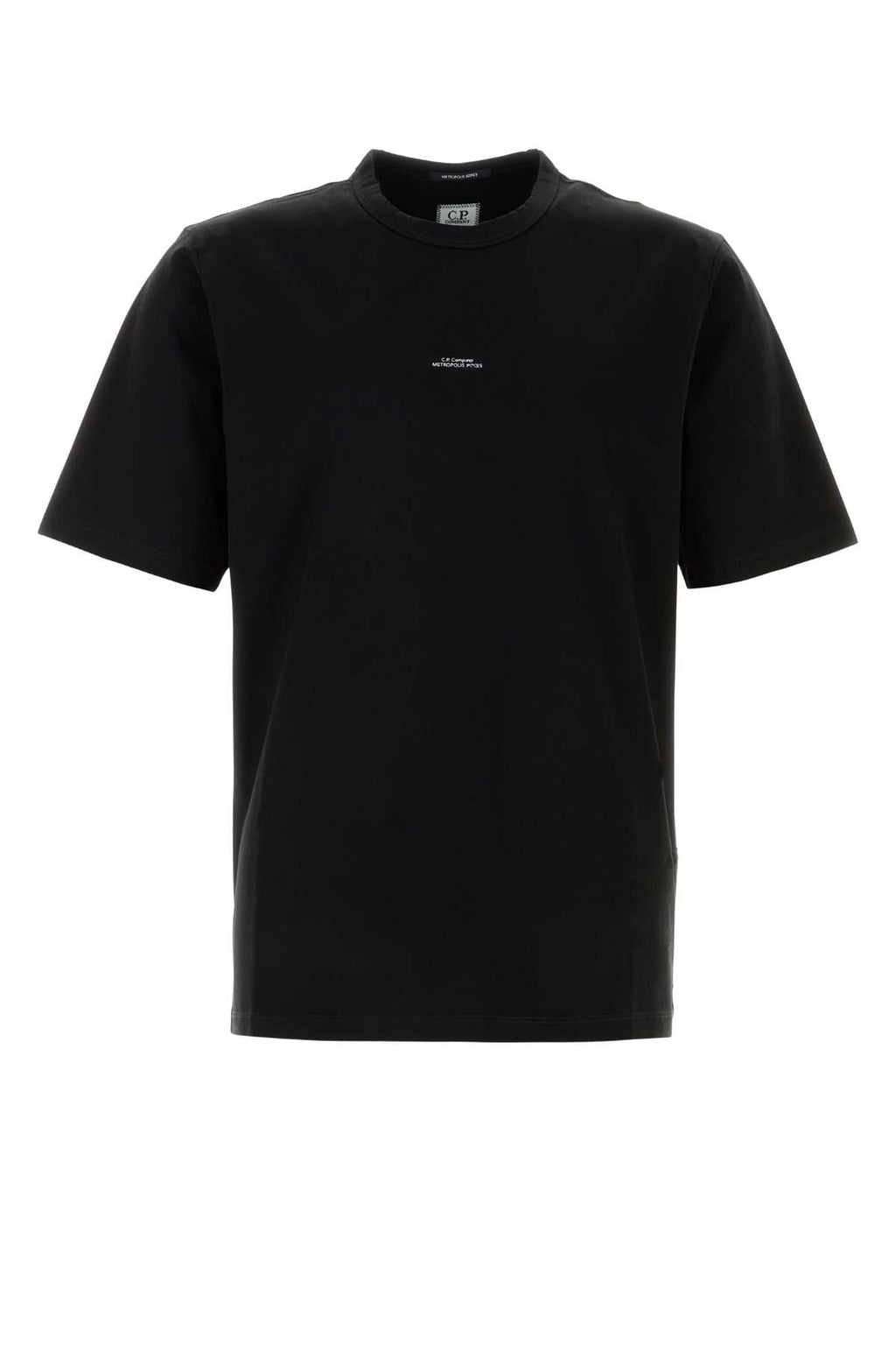 C.P. Company Men Black Cotton T-Shirt