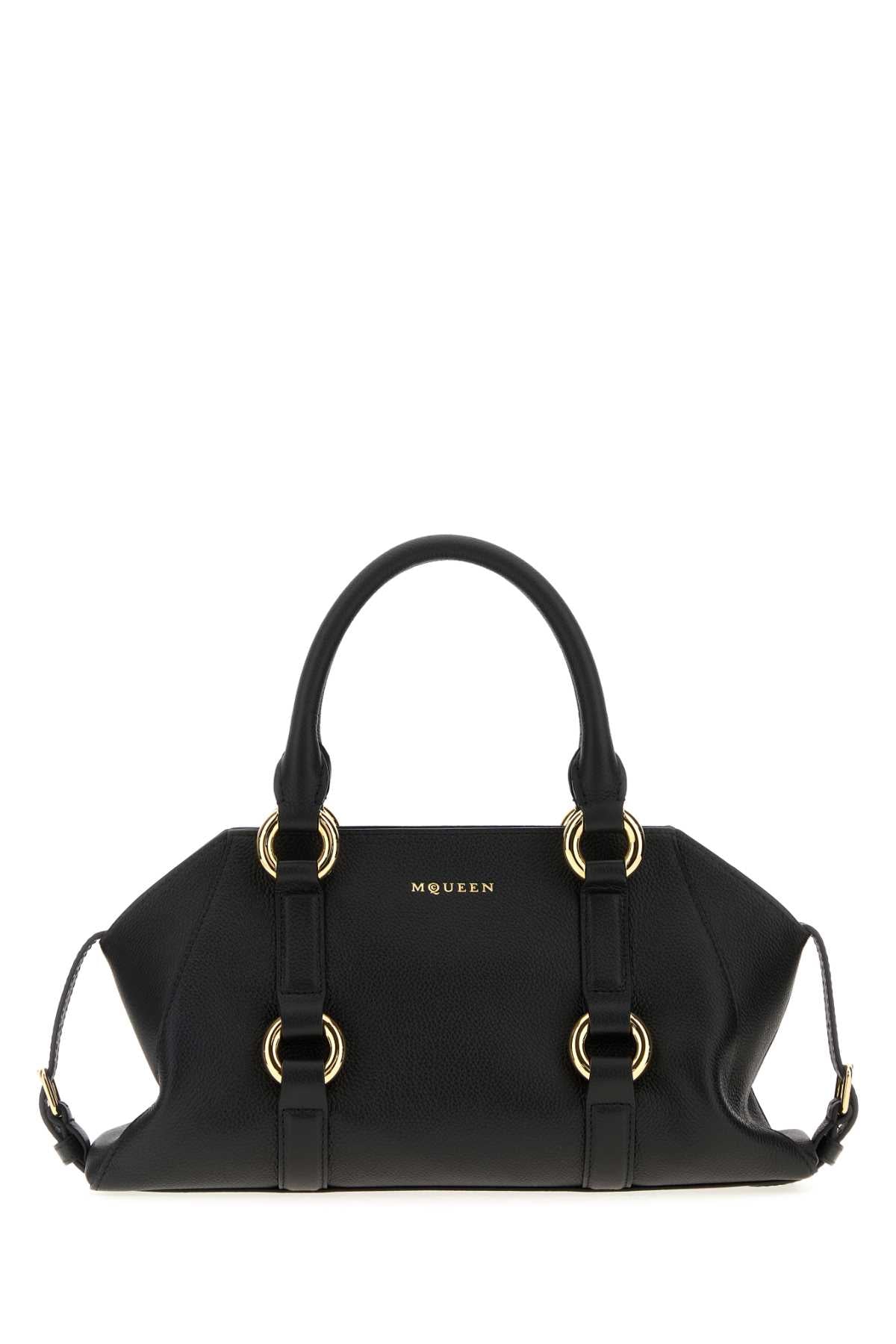 Alexander Mcqueen Women Black Leather Small Farringdon Handbag