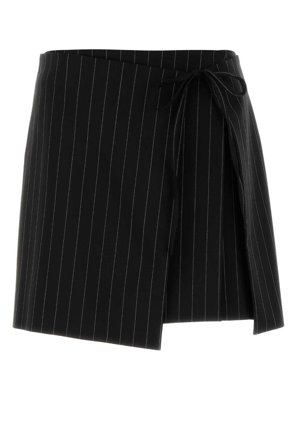 Sportmax Women Embroidered Stretch Wool Blend Fatti Mini Skirt