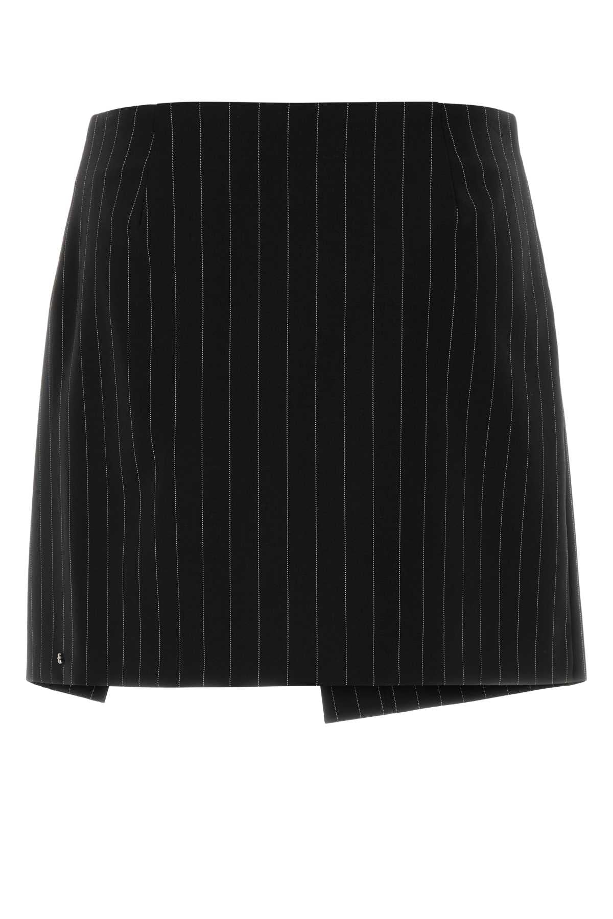 Sportmax Women Embroidered Stretch Wool Blend Fatti Mini Skirt