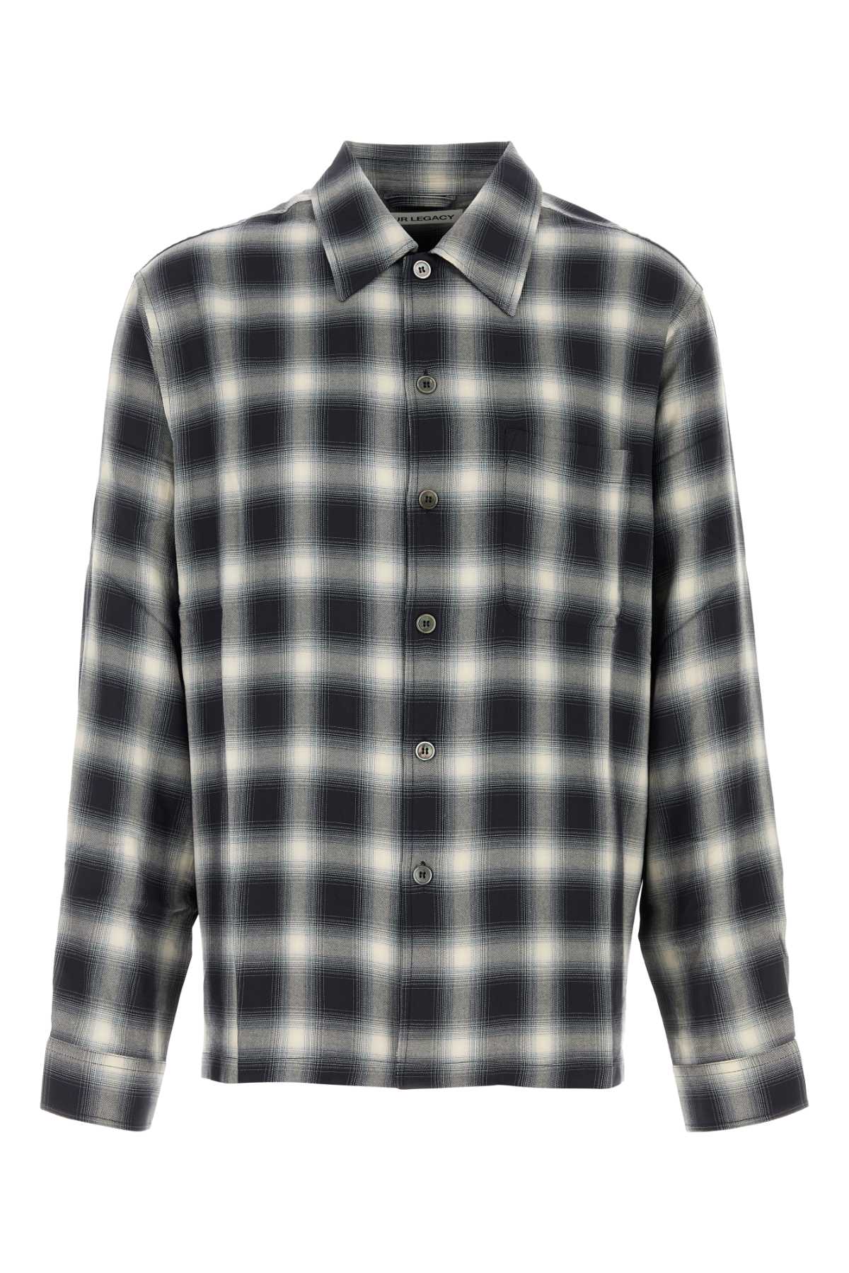 Our Legacy Men Embroidered Viscose Oversize Shirt