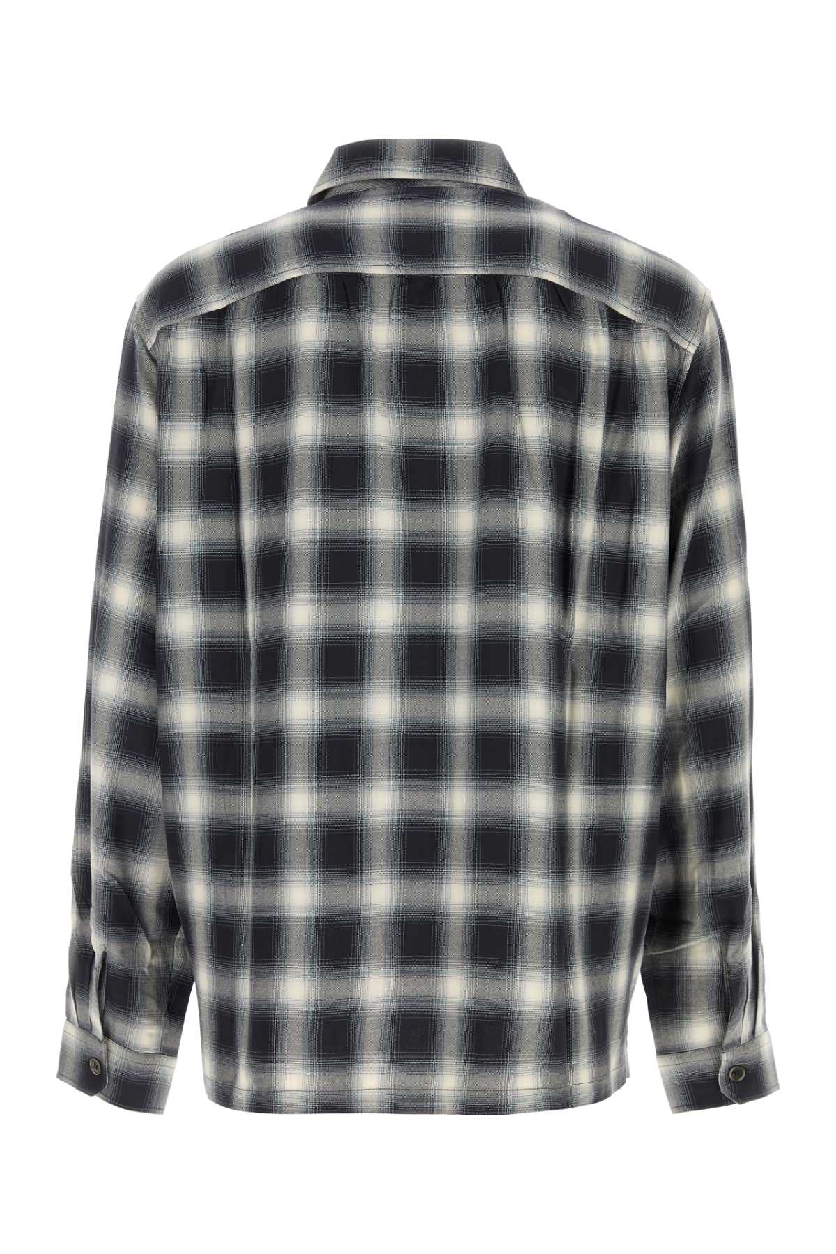 Our Legacy Men Embroidered Viscose Oversize Shirt