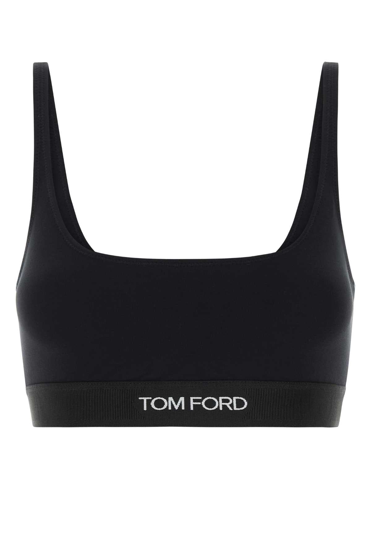 Tom Ford Women Black Stretch Modal Bra